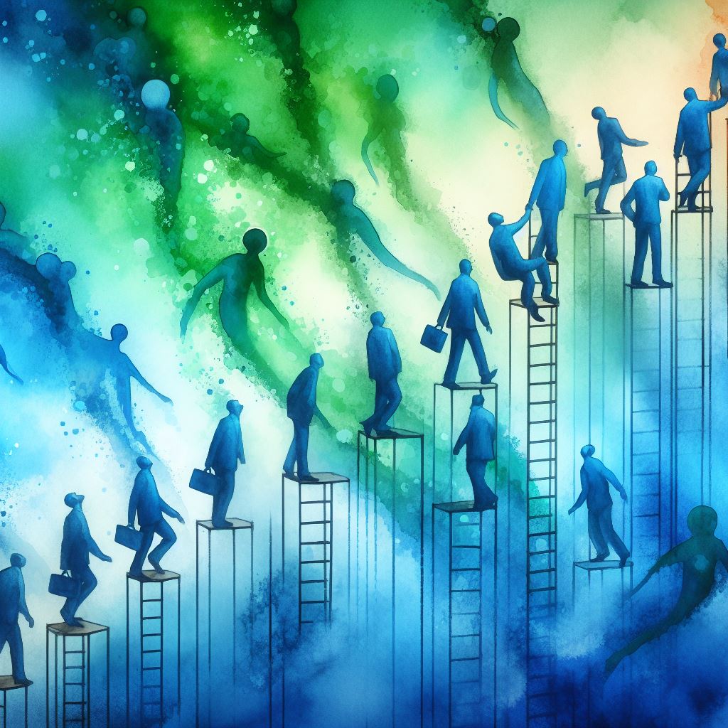 Illustration from The Peter Principle: Navigating the Labyrinth of Limited Expertise